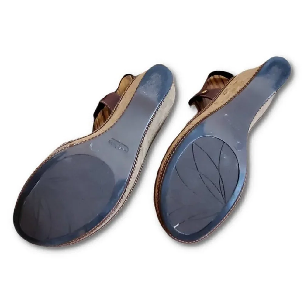 🏆282 Nurture Wedge Sling Back sandals